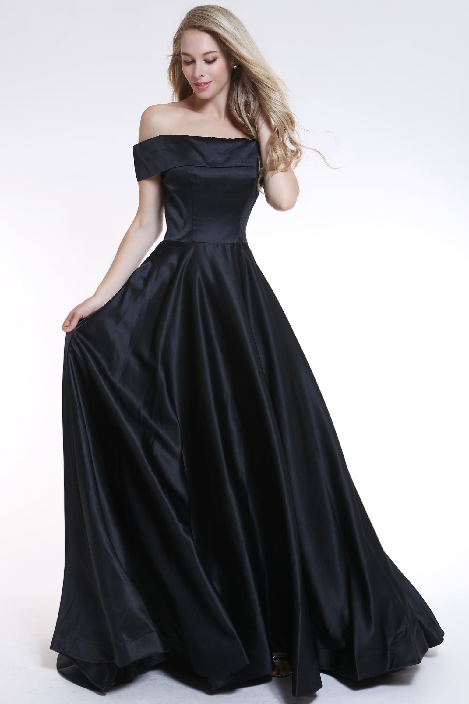 Prom Dresses Long A Line Formal Prom Dress Black