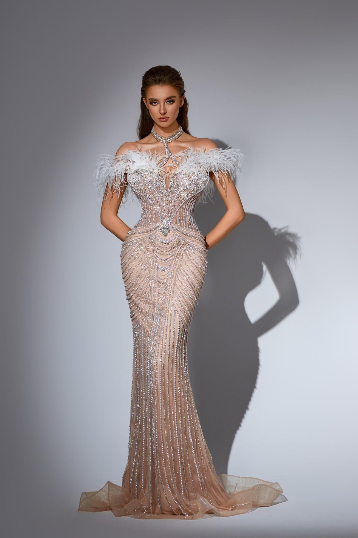 V-Neck Floor-Length Sequin Formal Mermaid Pre Order