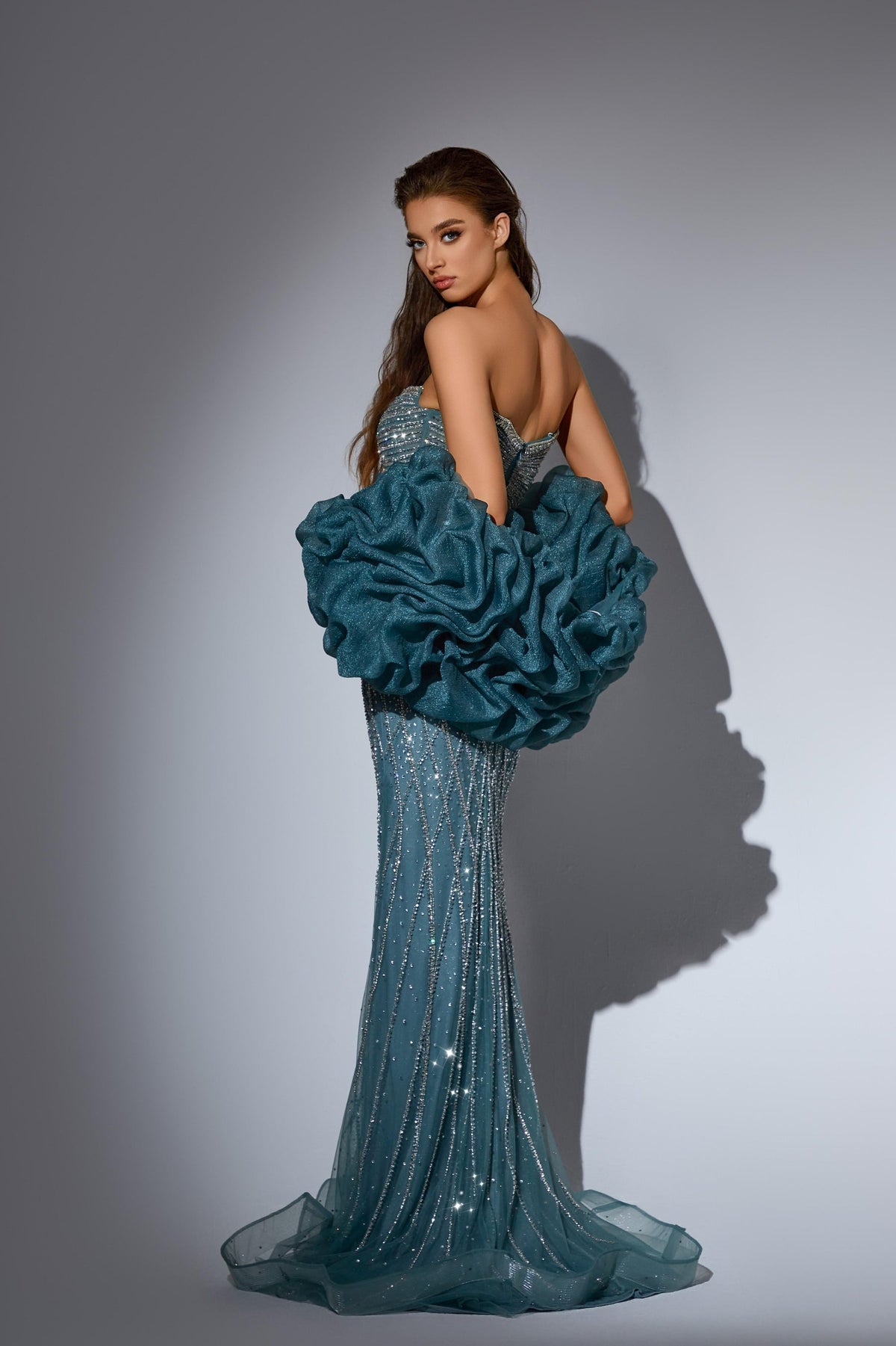 V-Neck Floor-Length Sequin Prom Mermaid Pre Order