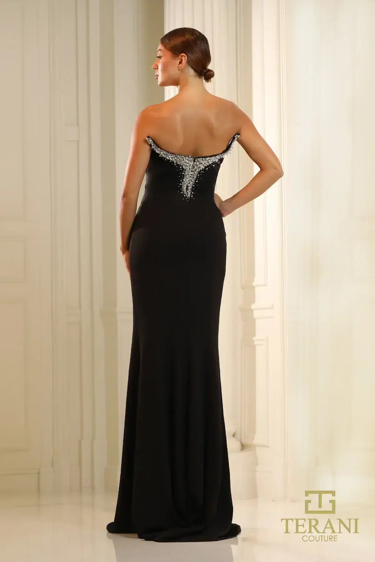 Prom Dresses Long Beaded Formal Prom Dress Black