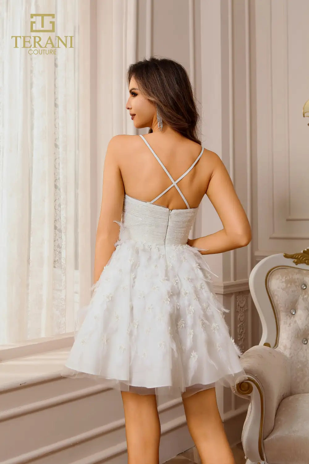 Cocktail Dresses Short Lace Cocktail Dress Ivory