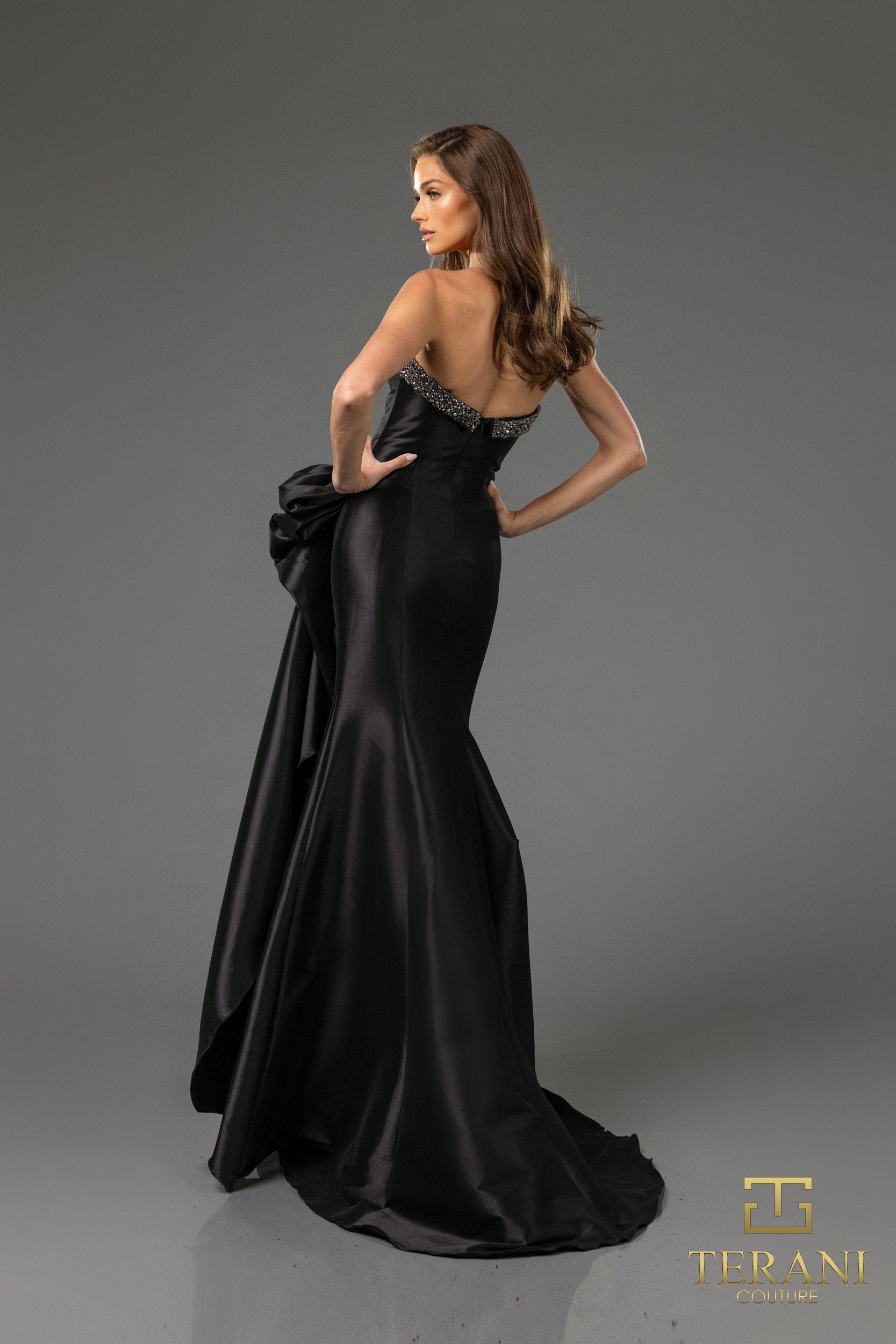 Prom Dresses Beaded Long Formal Evening Prom Dress Black
