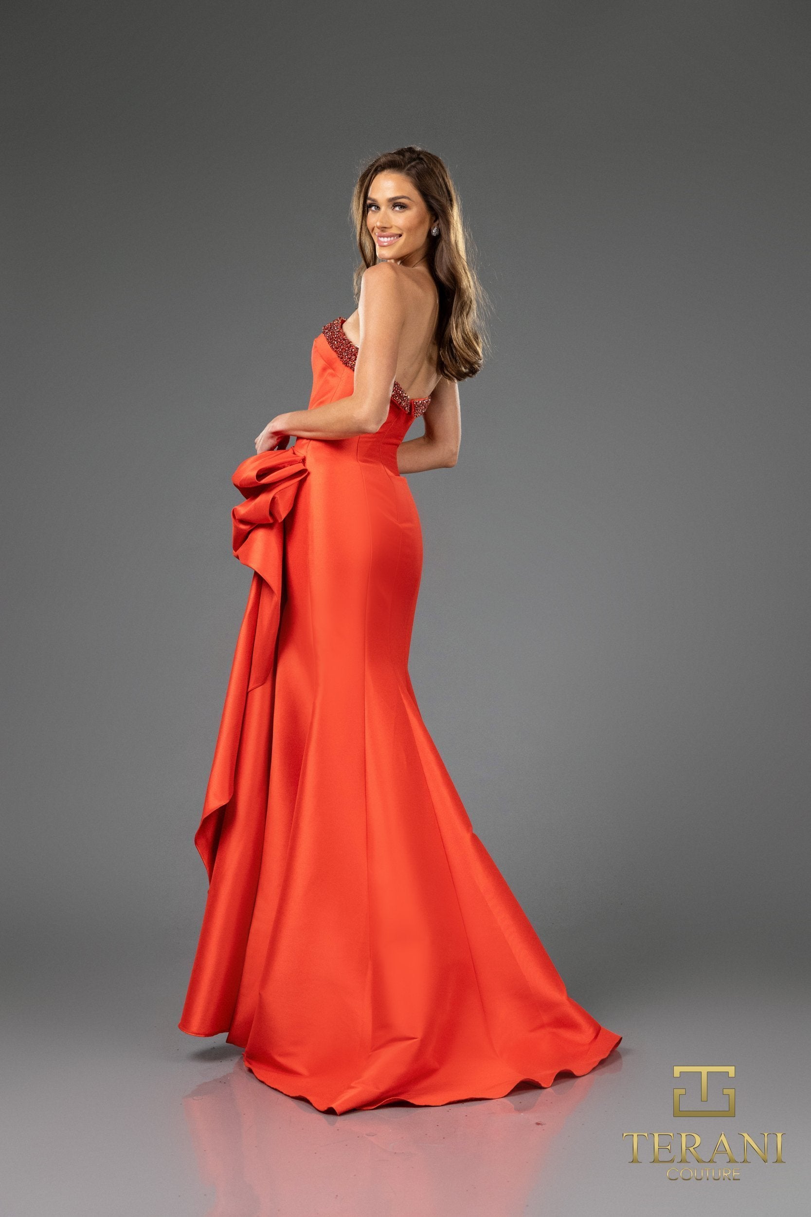 Prom Dresses Beaded Long Formal Evening Prom Dress Red