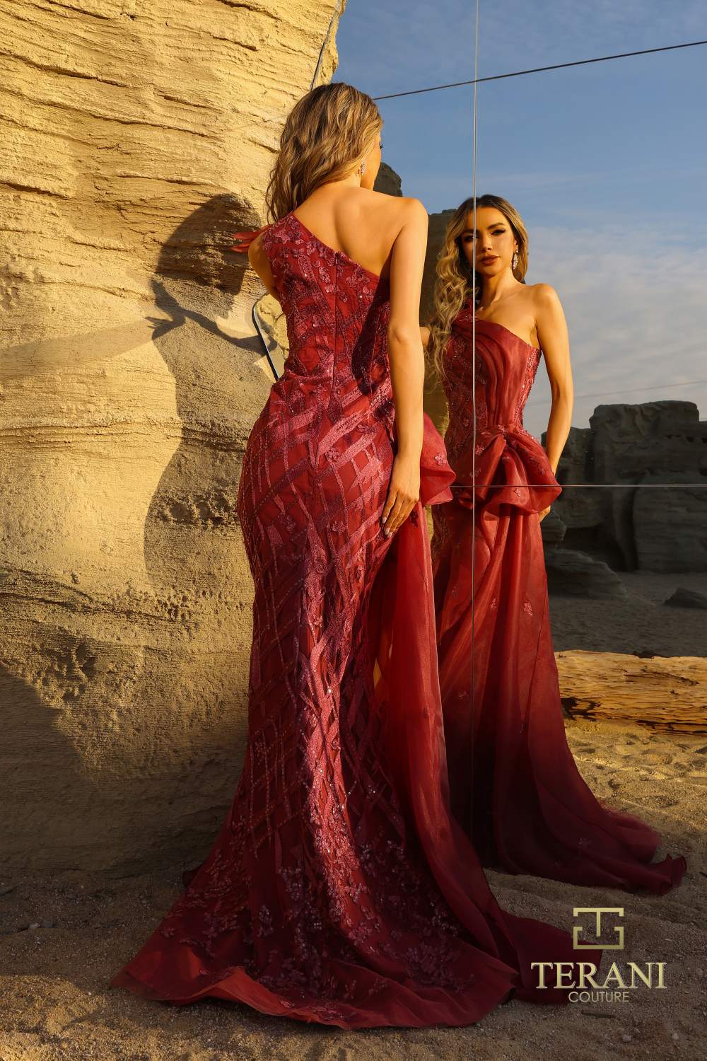 Prom Dresses Long Formal Fitted Prom Dress Wine