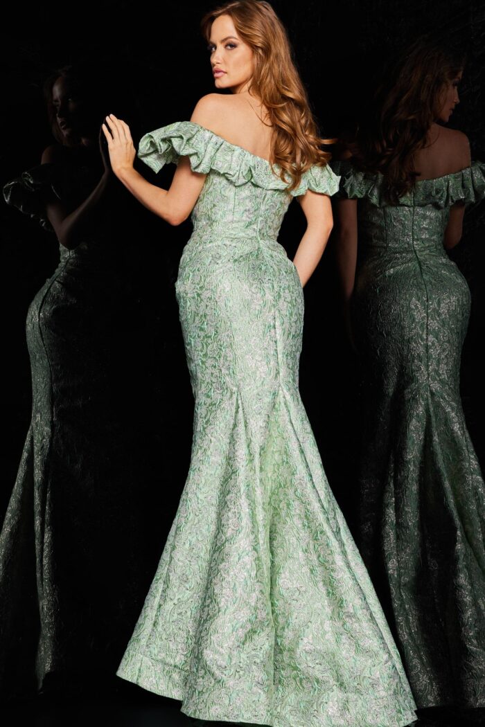 Formal Dresses Long Formal Ruffle Mermaid Evening Dress Mint