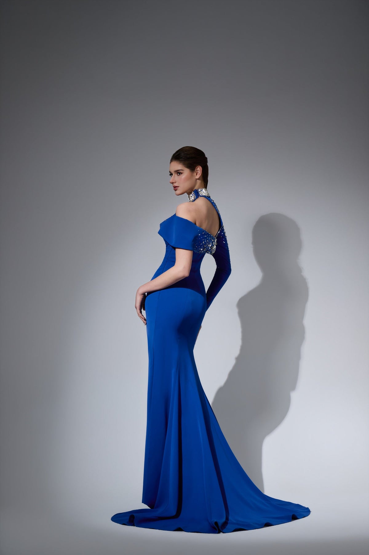 One-Shoulder Floor-Length Satin Formal Mermaid Pre Order