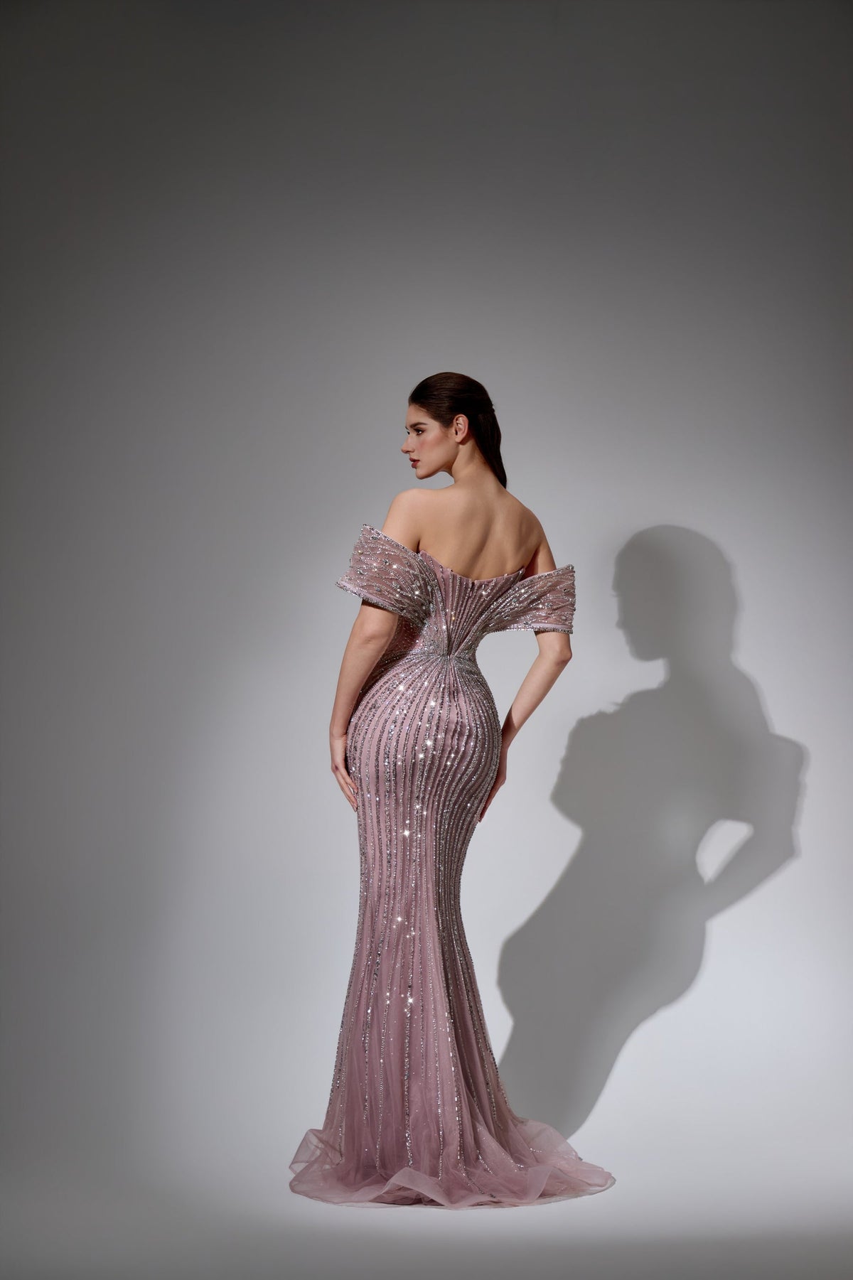 Off-the-Shoulder Floor-Length Tulle Prom Mermaid Trumpet Pre Order