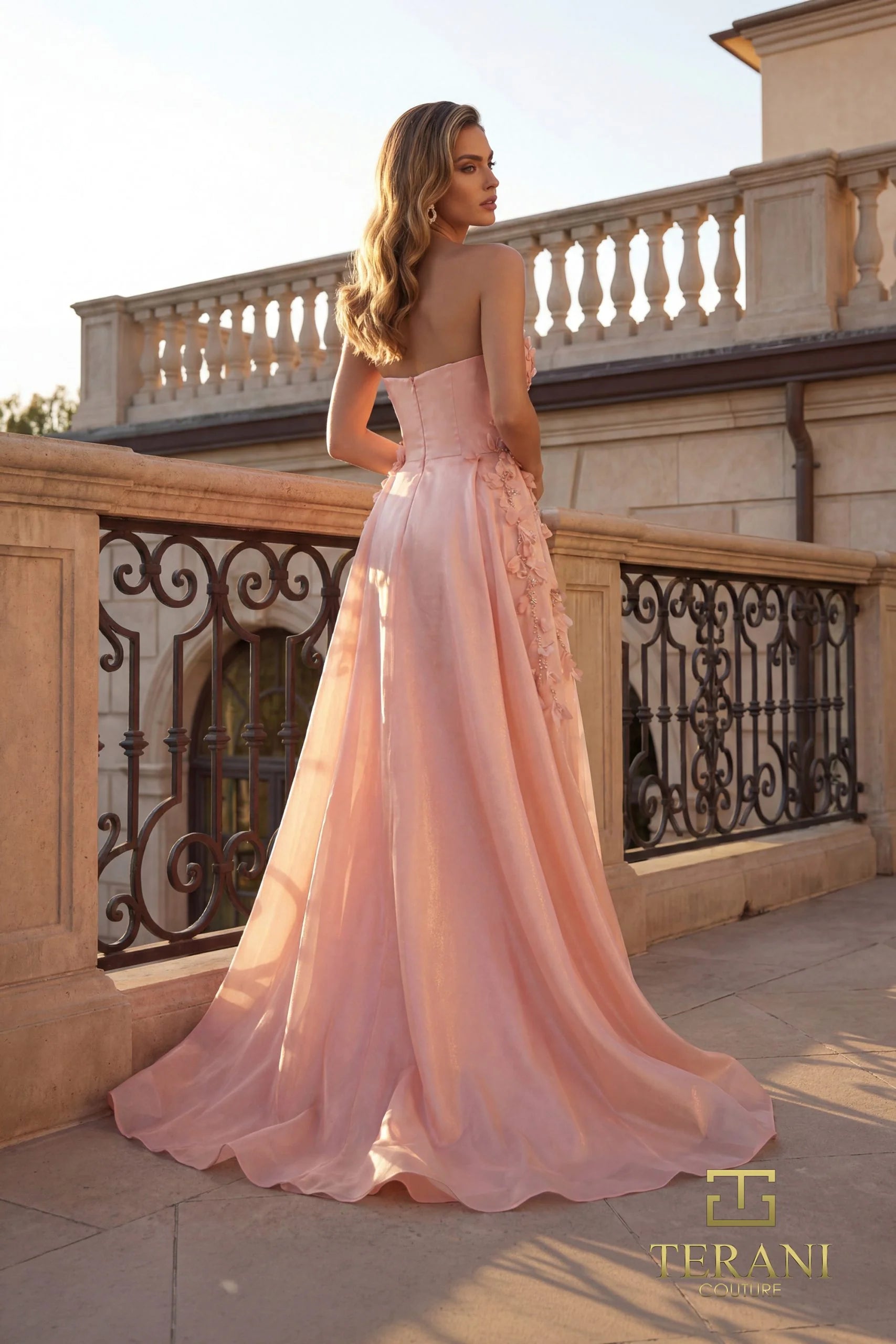 Prom Dresses A Line Long Formal Prom Dress Blush