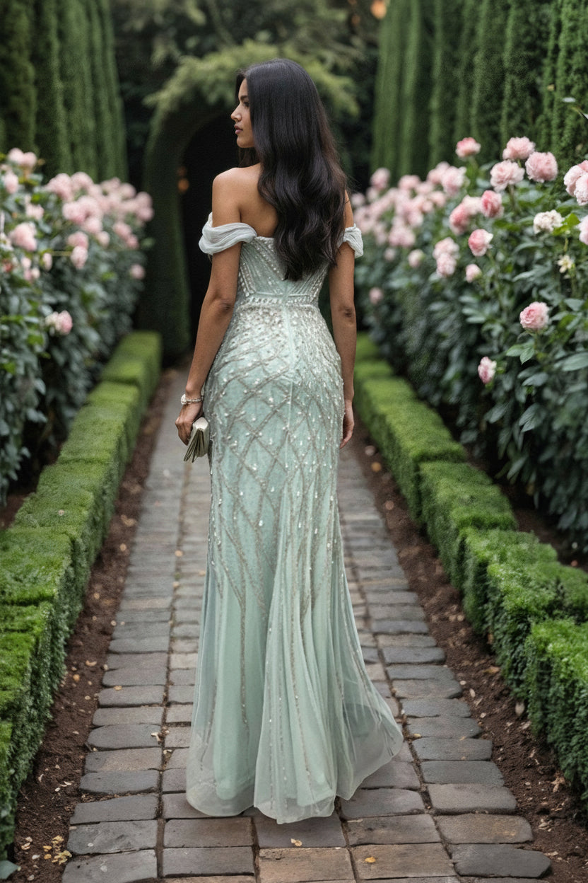 Formal Dresses Long Beaded Formal Evening Prom Dress SAGE