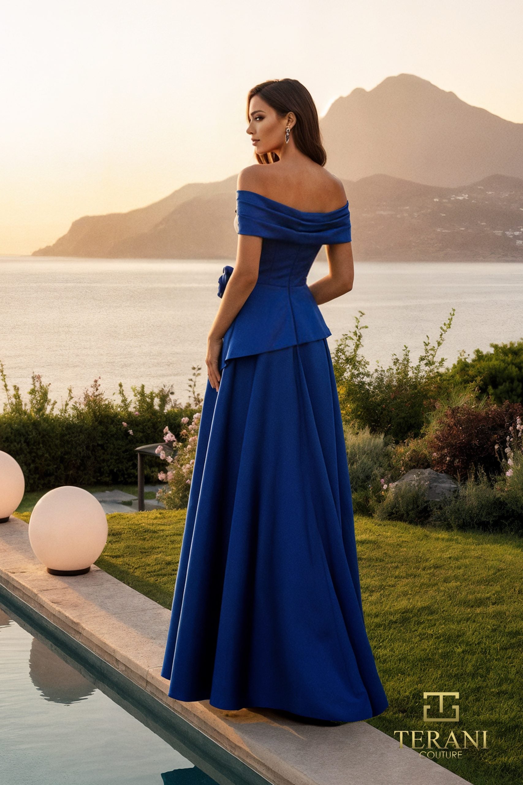 Formal Dresses Ball Gown Long Formal Dress Royal-Taffeta-261M6419-Floral