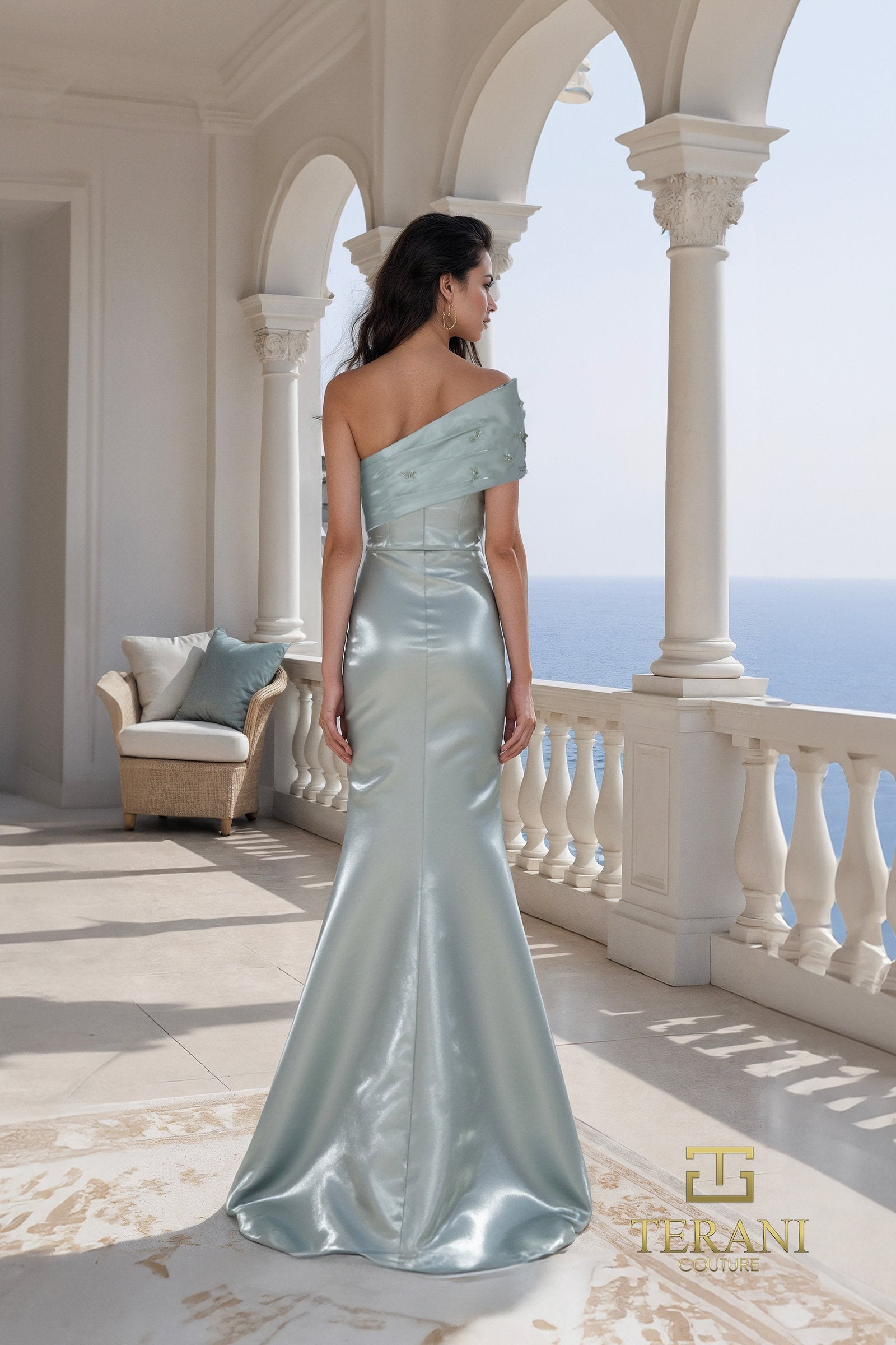 Formal Dresses Long Glitter Fitted Formal Dress Sage-Shimmer-261E6227-Beaded