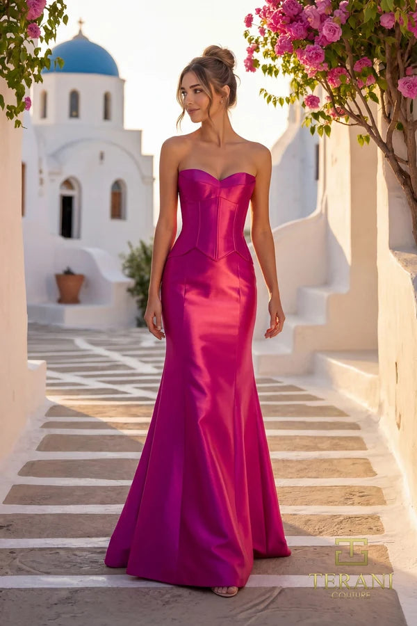 Prom Dresses Fitted Long Formal Prom Dress Orchid-Mikado-261E6292-Fuchsia
