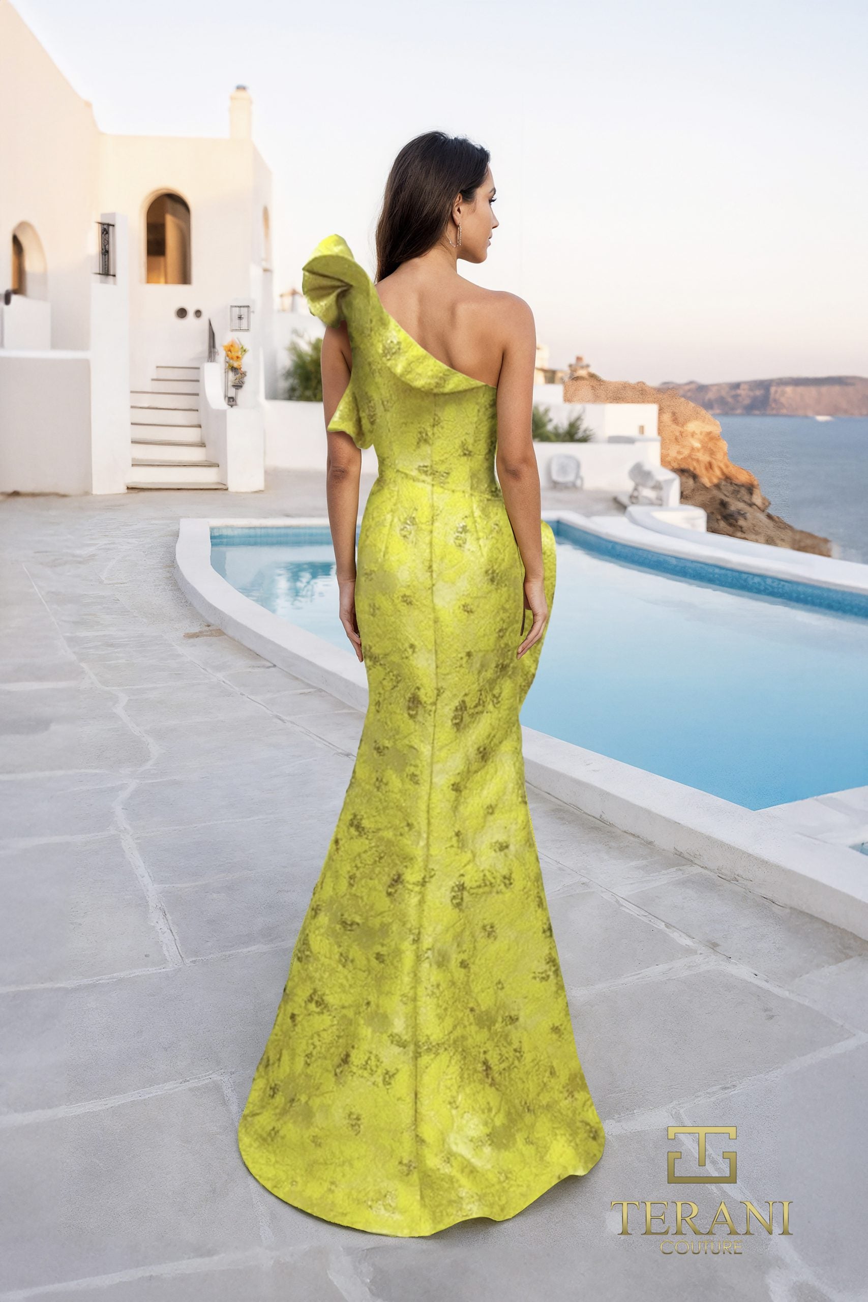 Formal Dresses Long Mermaid Ruffle Formal Dress Lemon