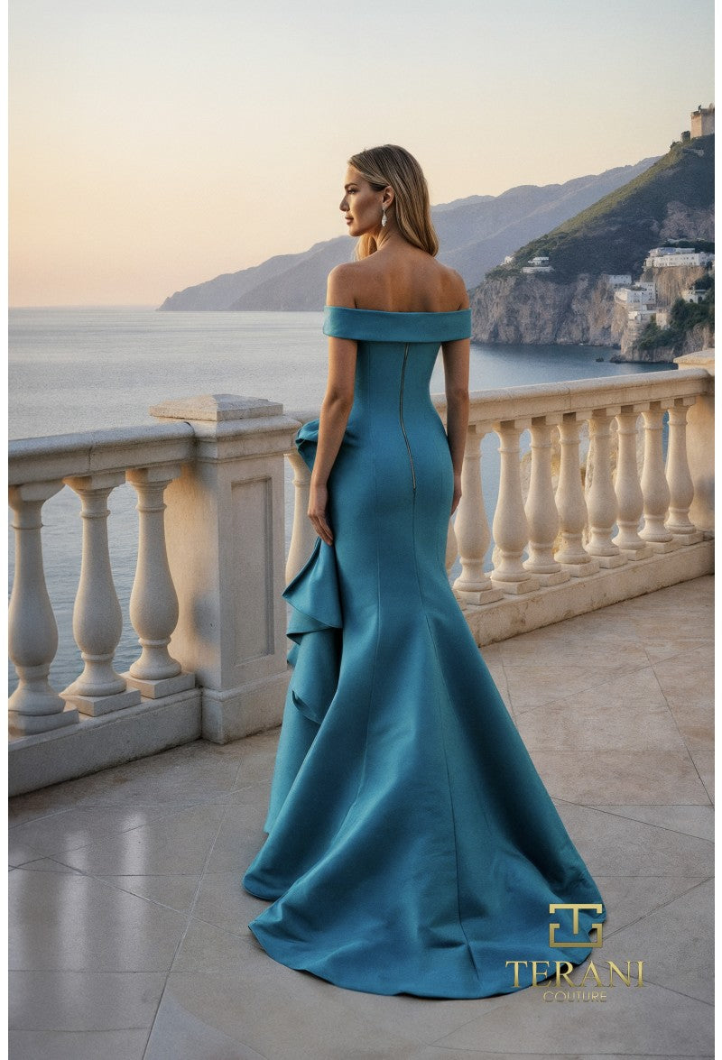 Prom Dresses Beaded Prom Long Formal Evening Dress Turquoise