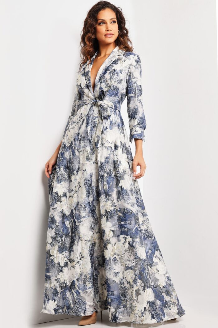 Formal Dresses Long Printed A Line Formal Dress Print