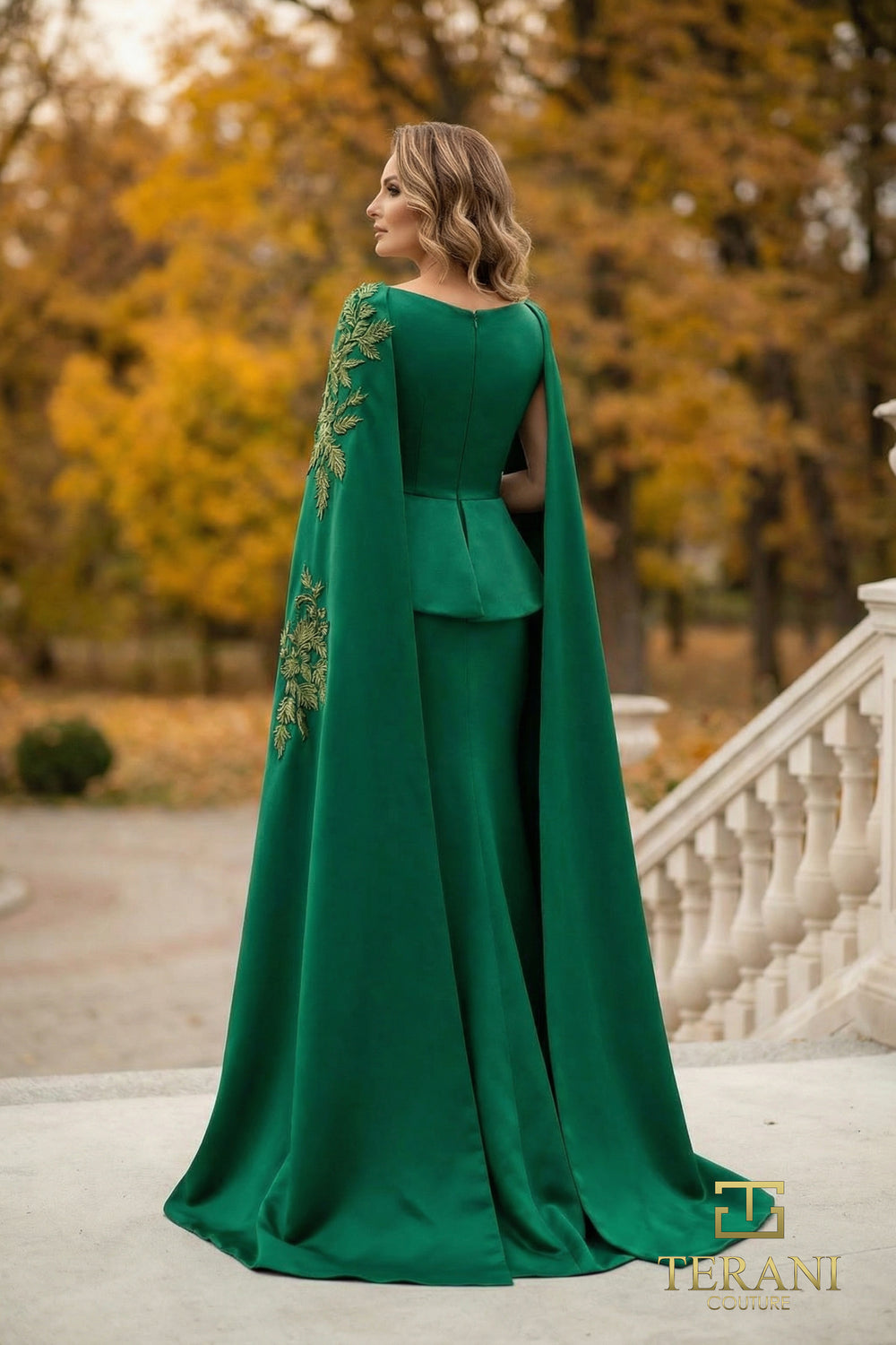 Jewel Floor-Length Satin Formal A-Line Terani Couture 262M7260