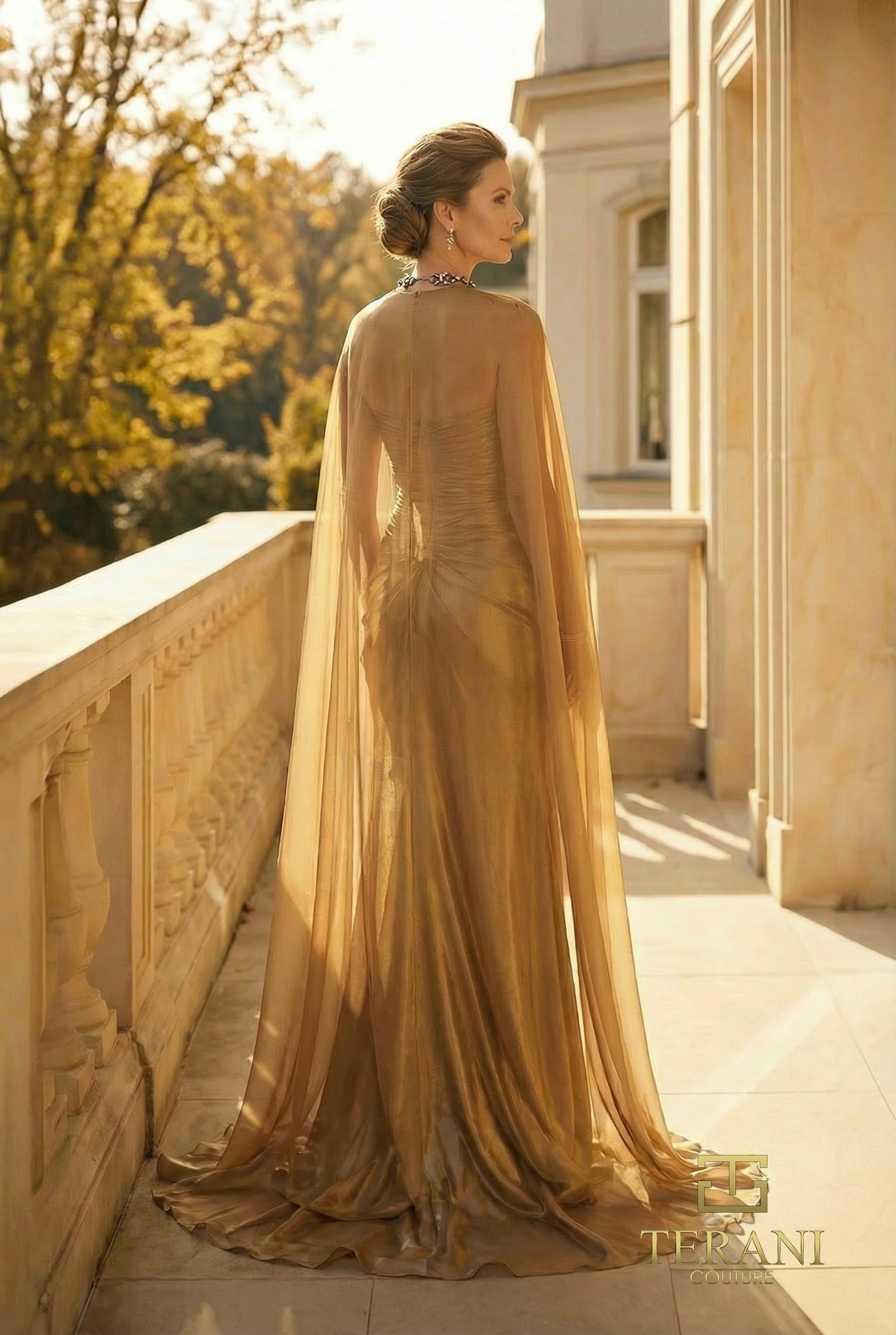 Sweetheart Floor-Length Satin Evening Sheath Terani 262M7301