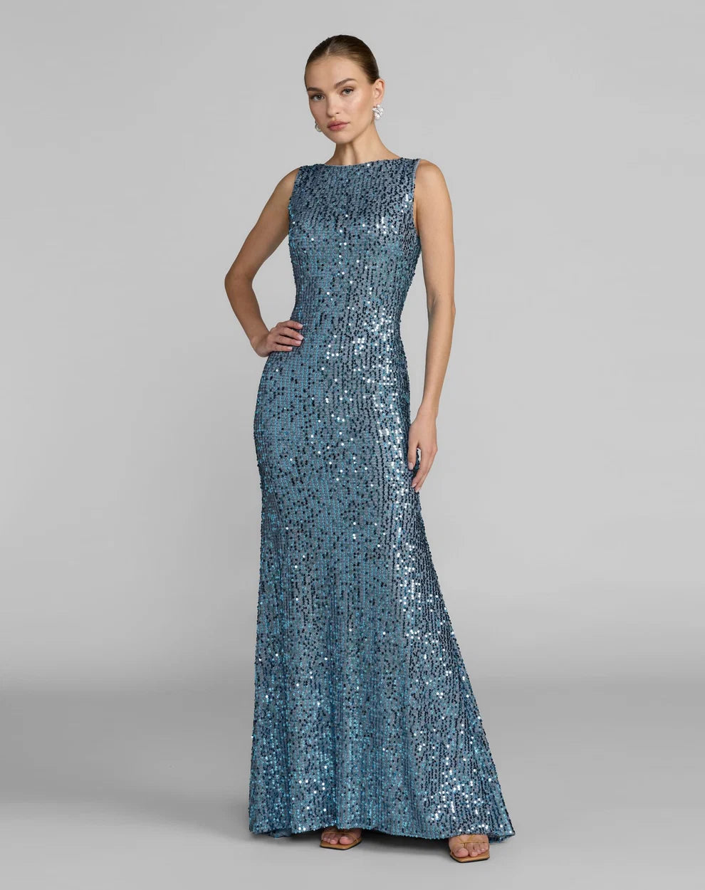 Mac Duggal Long Formal Sleeveless Evening Dress - The Dress Outlet