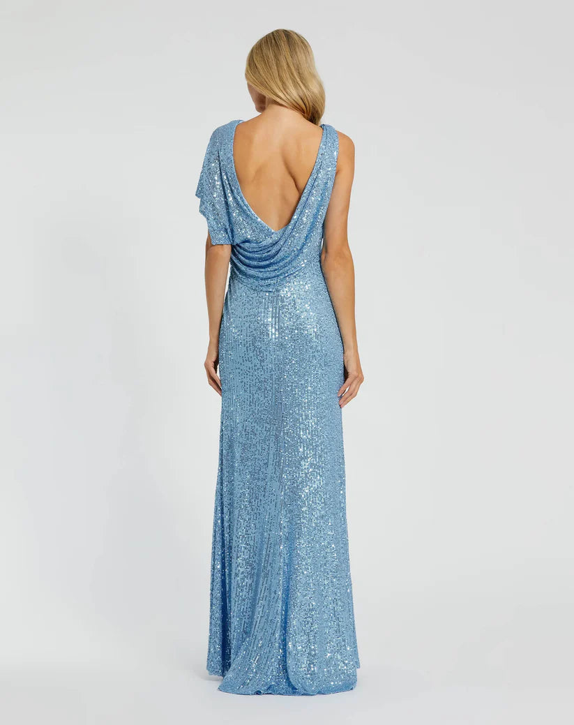 Formal Dresses Formal Sequin Long Prom Dress Blue