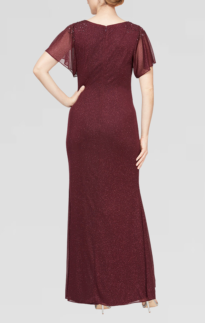 Mother of the Bride Dresses Long Formal Mother of the Bride Slit Dress Fig