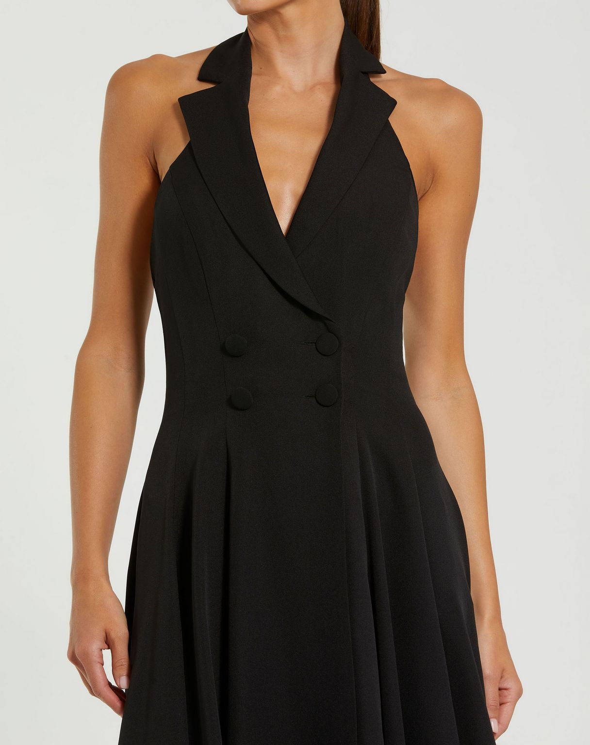 Formal Dresses A Line Tea Length Evening Formal Dress Black