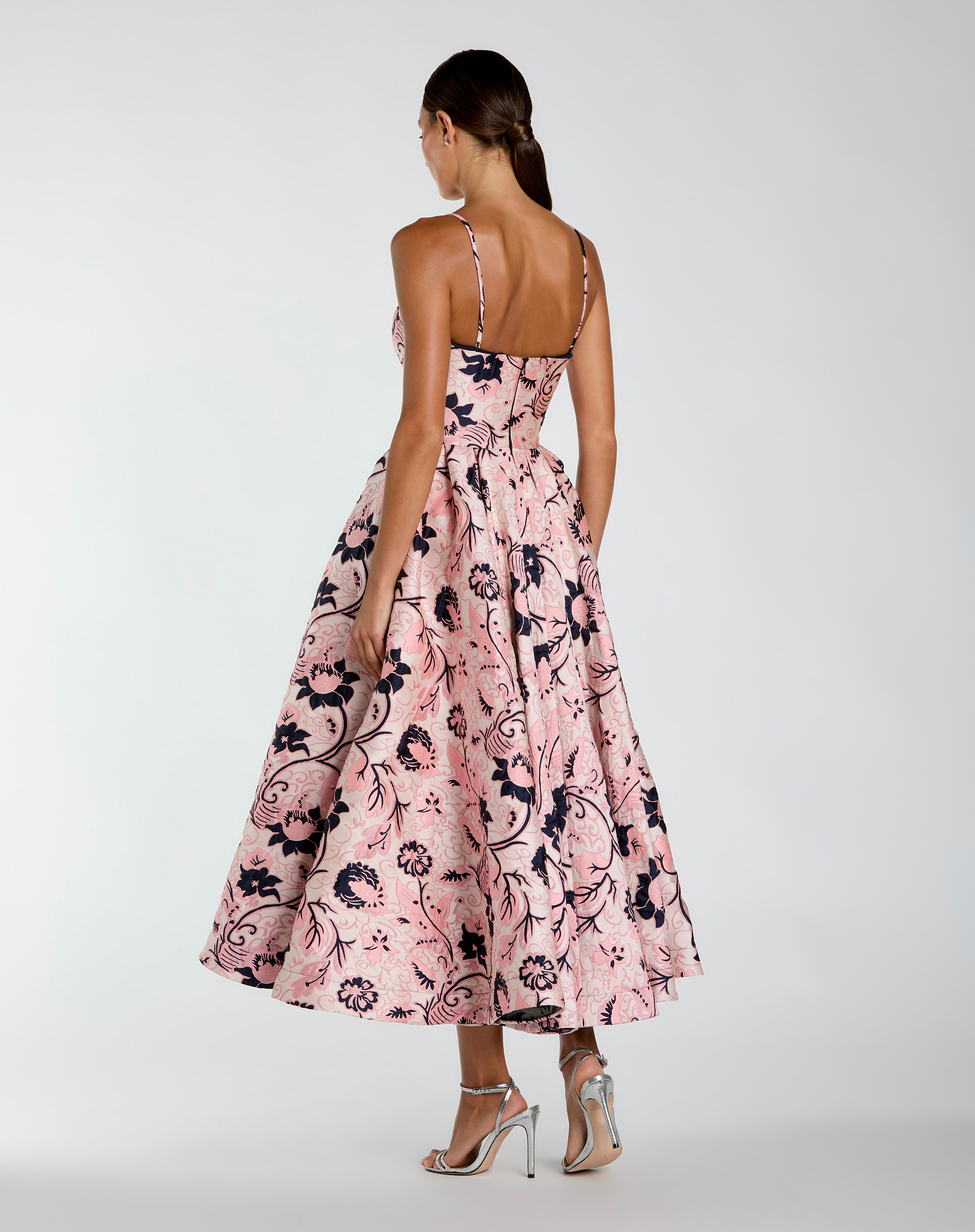 Sweetheart Tea-Length Mikado Prom A-Line Mac Duggal 27473