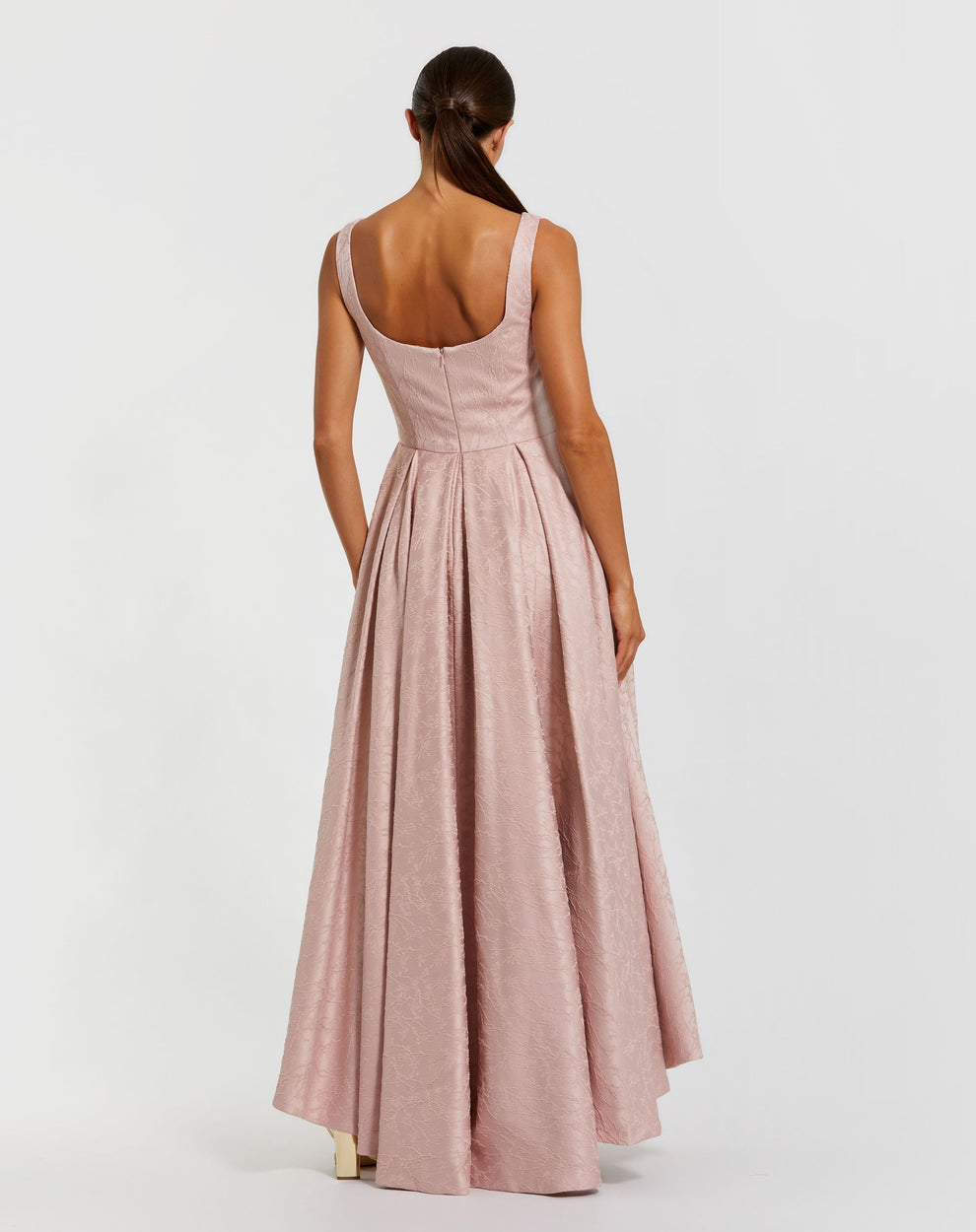 Cocktail Dresses High Low Floral Evening Cocktail Dress Mac Duggal 27643 Blush
