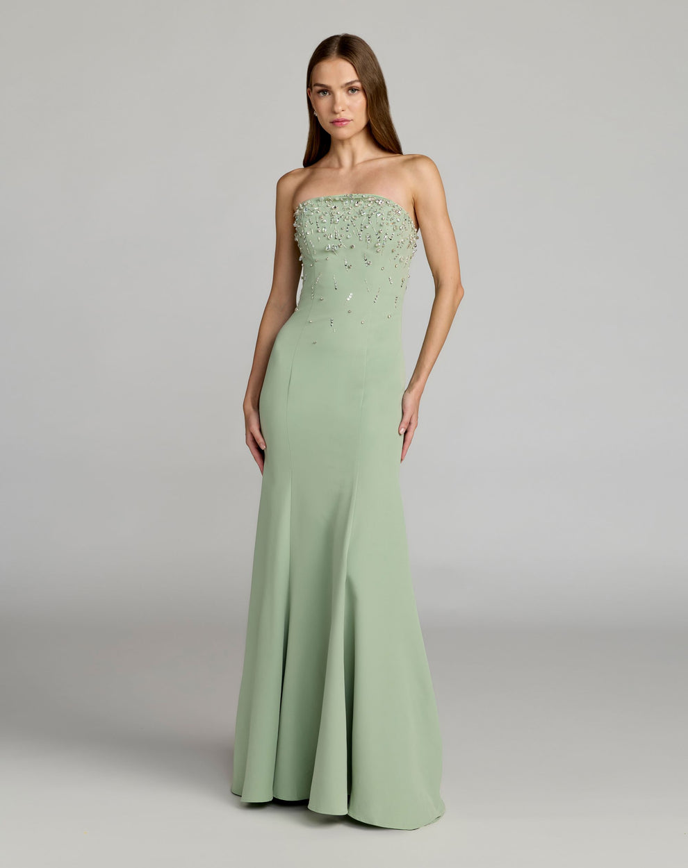 Prom Dresses Mermaid Long Formal Beaded Prom Dress Mac Duggal 27788 Sage