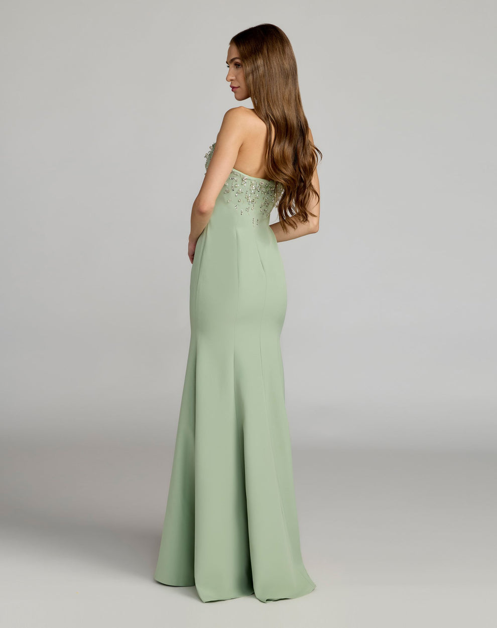 Prom Dresses Mermaid Long Formal Beaded Prom Dress Mac Duggal 27788 Sage