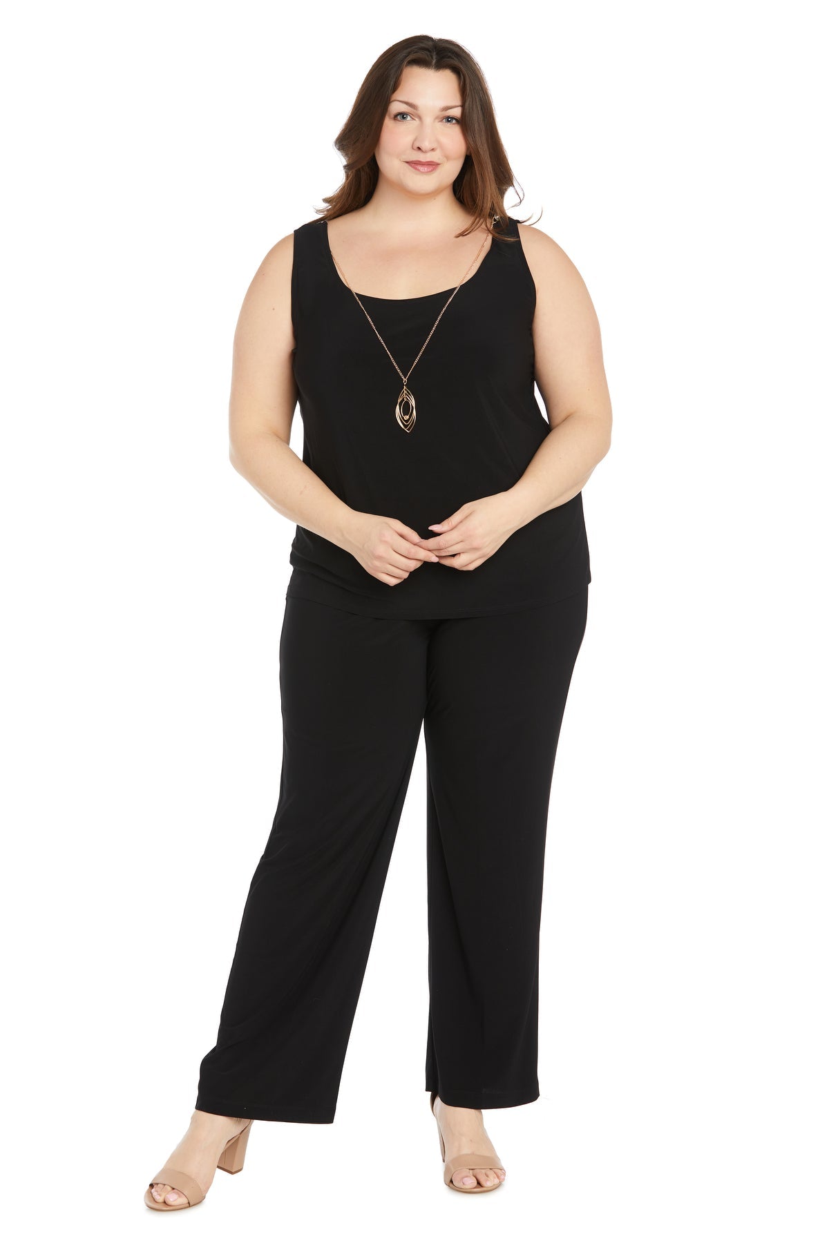 Pant Suit Sequin Plus Size Mother of the Bride Jacket Pant Suit Rose/Black