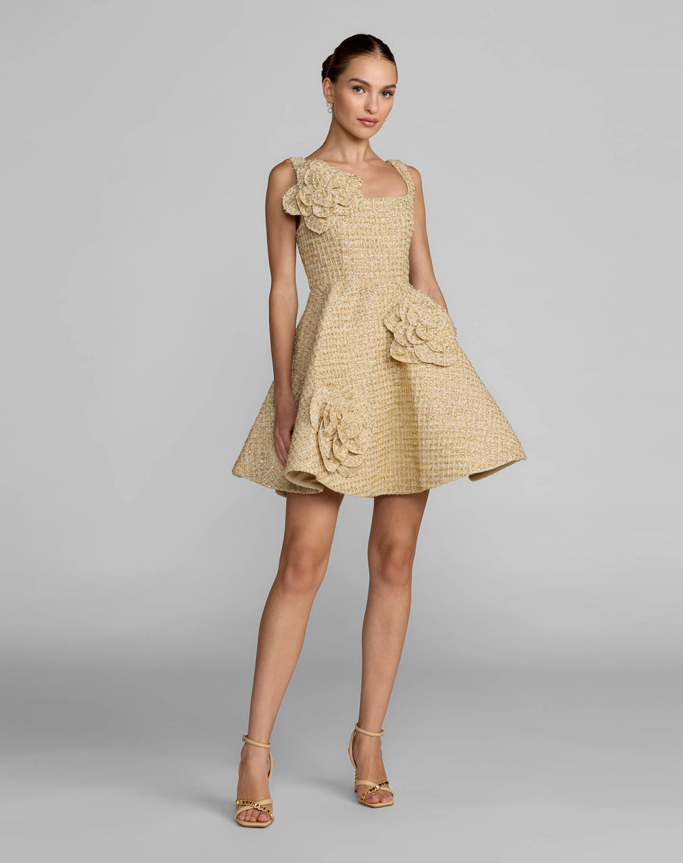 Square Mini Mikado Cocktail A-Line Mac Duggal 27828