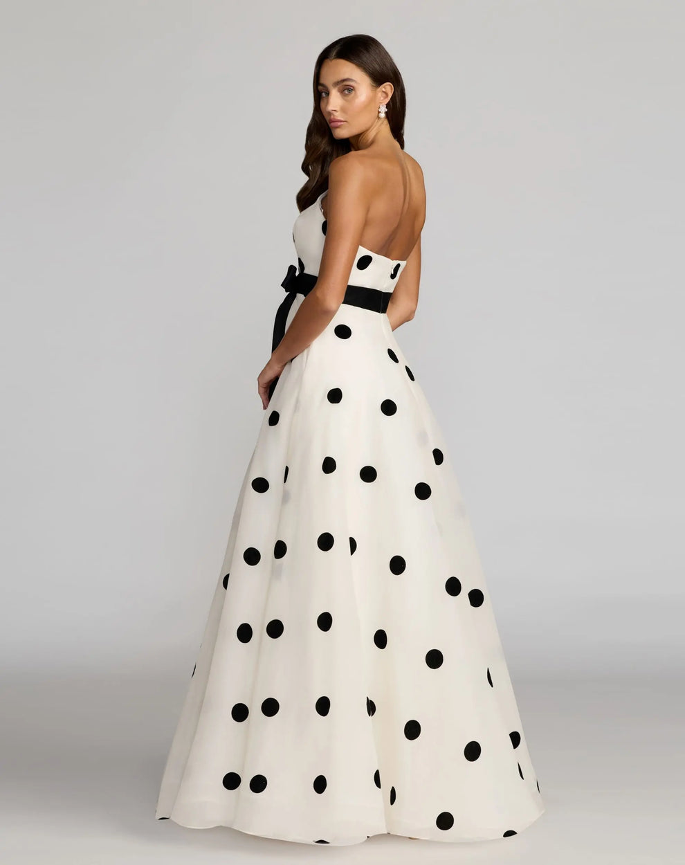 Strapless Floor-Length Organza Formal Ball Gown Mac Duggal 27834
