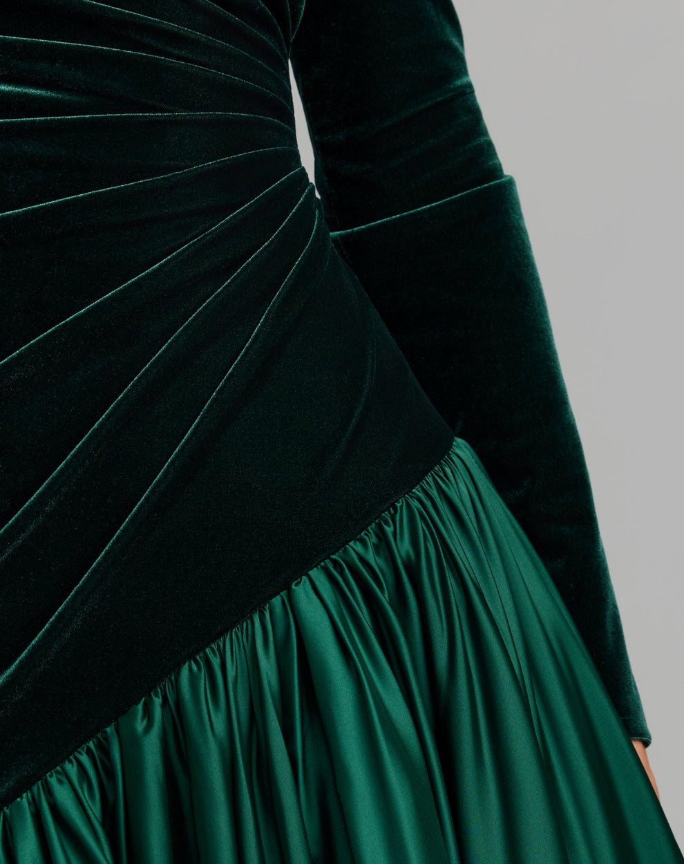 Crew High-Neck Floor-Length Velvet Evening Ball Gown Mac Duggal 27897