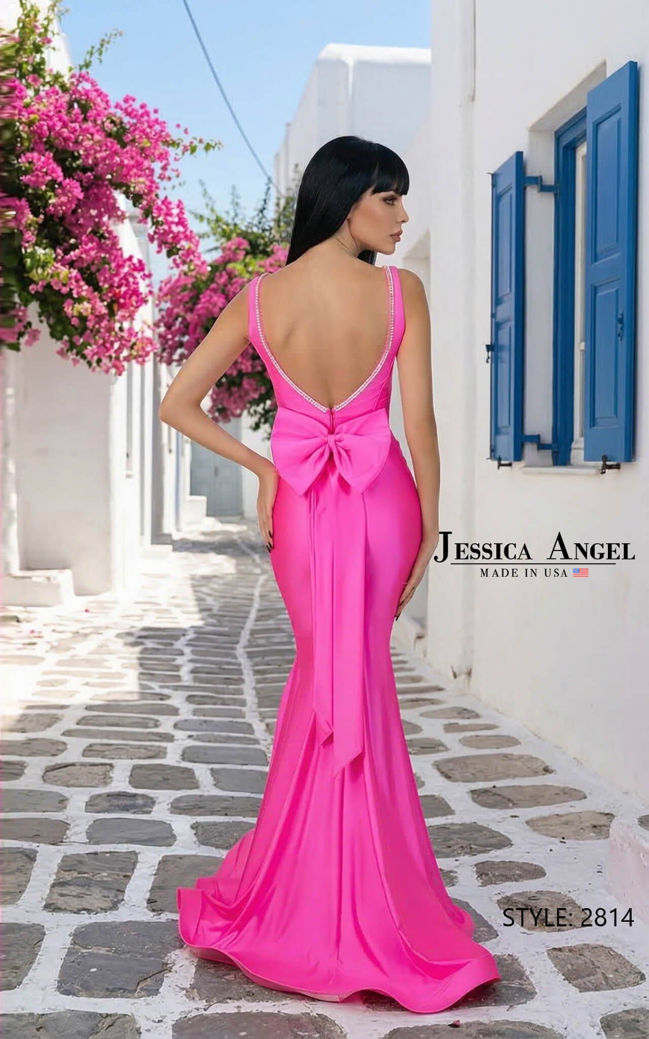 Square Floor-Length Jersey Formal Mermaid/Trumpet Jessica Angel 2814