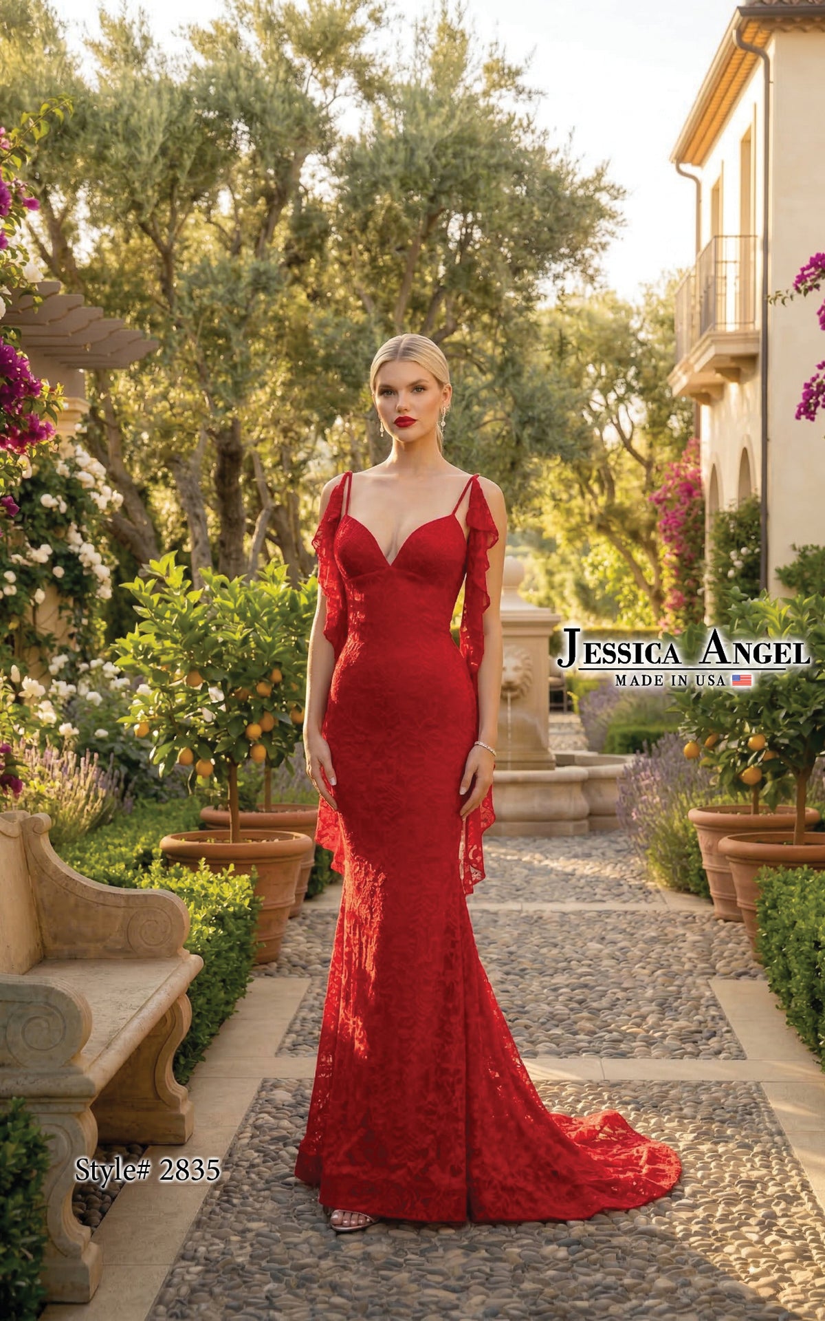 Sweetheart Floor-Length Lace Formal Mermaid Jessica Angel 2835