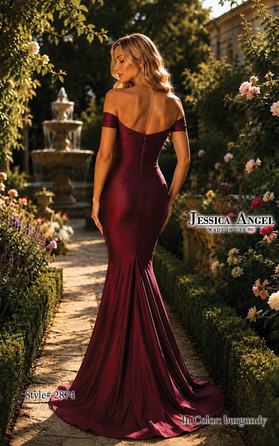 Sweetheart Floor-Length Satin Formal Mermaid Jessica Angel 2874