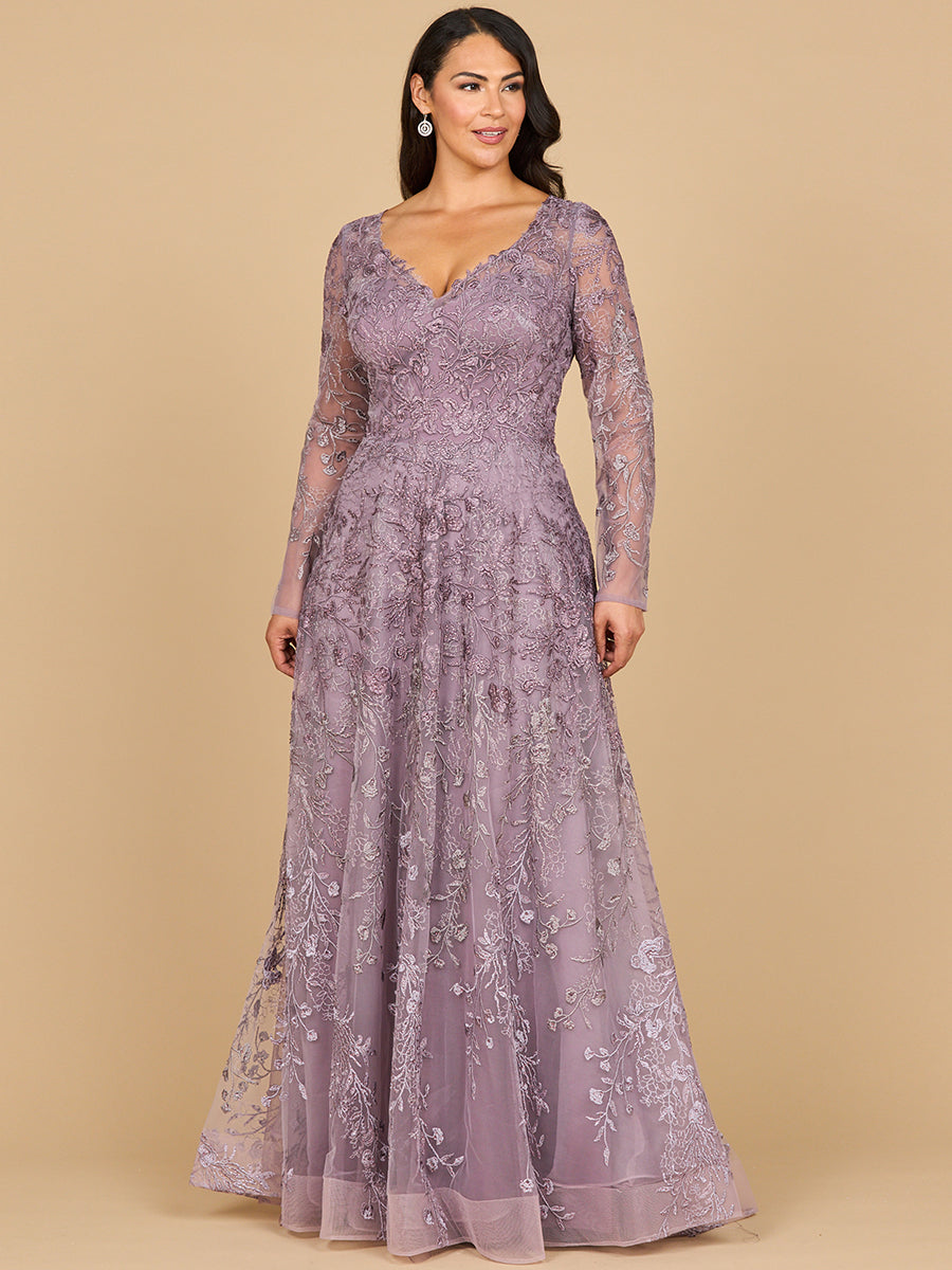 Mother of the Bride Dress Long Formal Beaded Mother of the Bride Dress Heather Ombre