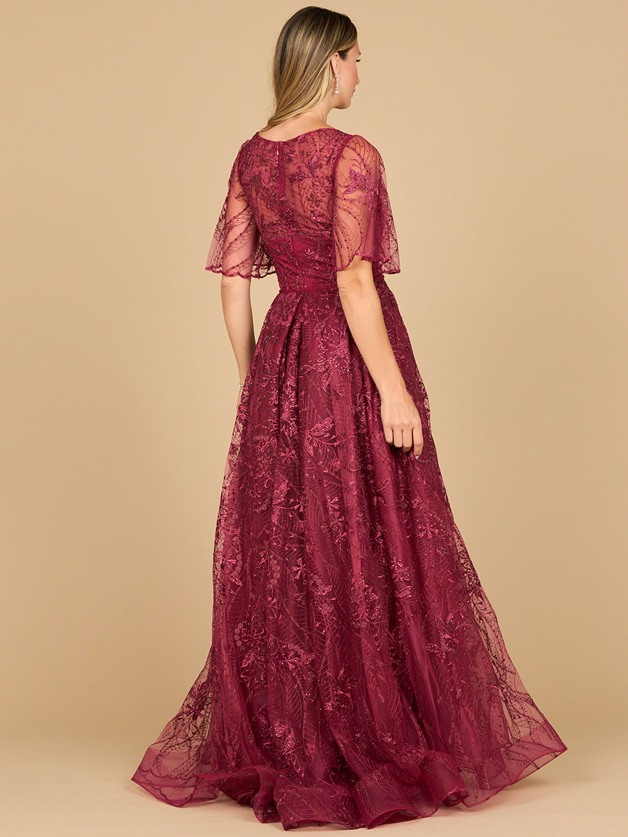 Mother of the Bride Dresses Long Formal Lace Fitted Mother of the Bride Dress Dark Fuchsia