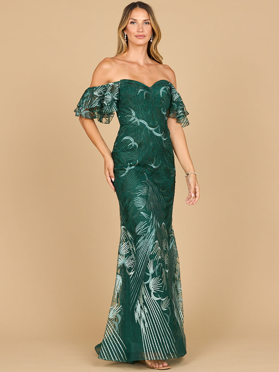 Prom Dresses Long Formal Lace Mermaid Prom Dress Green Ombre
