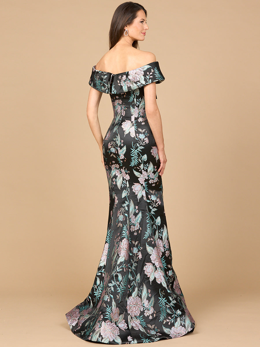 Formal Dresses Fitted Long Mermaid Evening Formal Dress Black/Multi