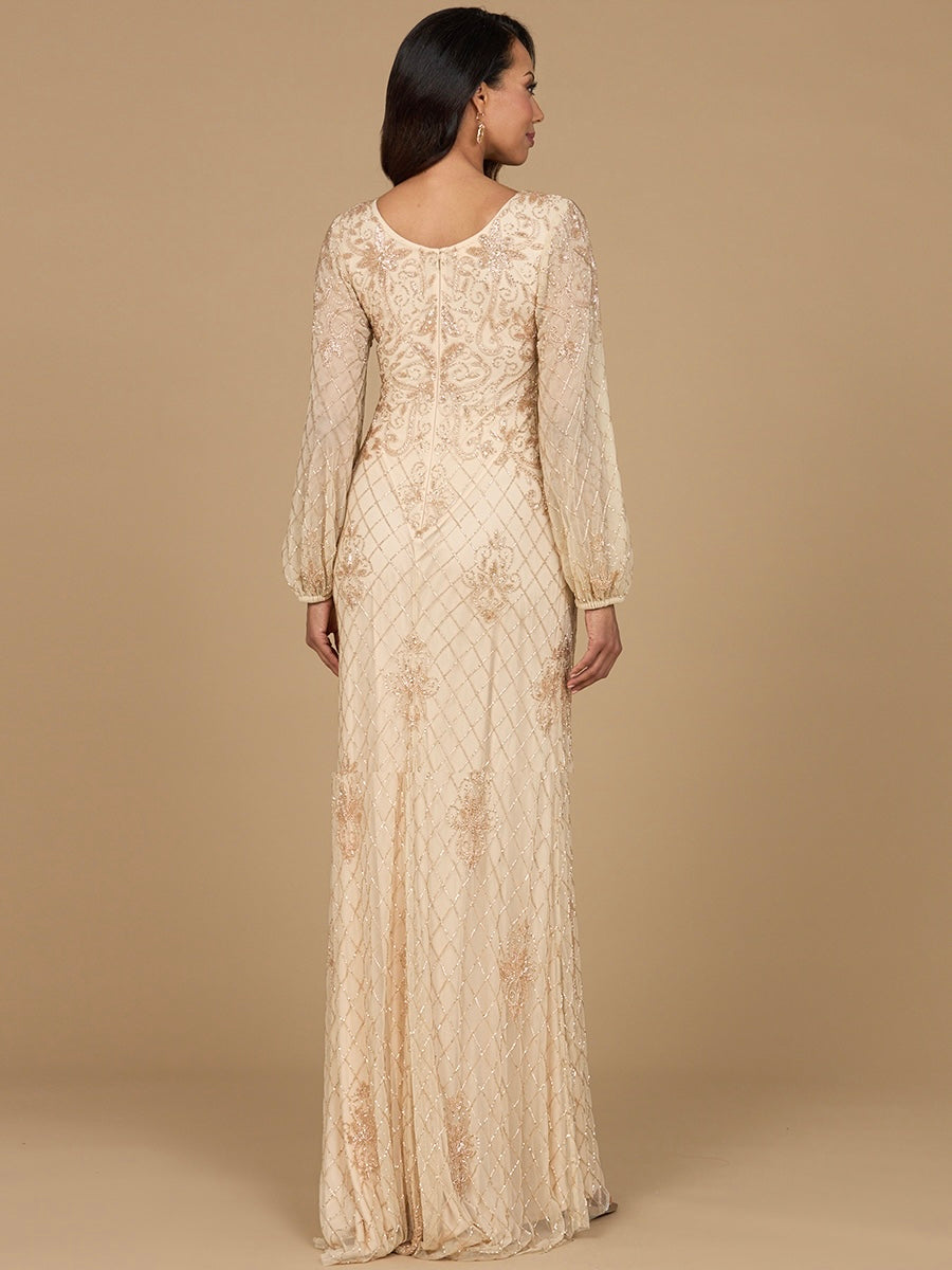 Mother of the Bride Dresses Formal Mother of the Bride Long Sleeve Dress Champagne