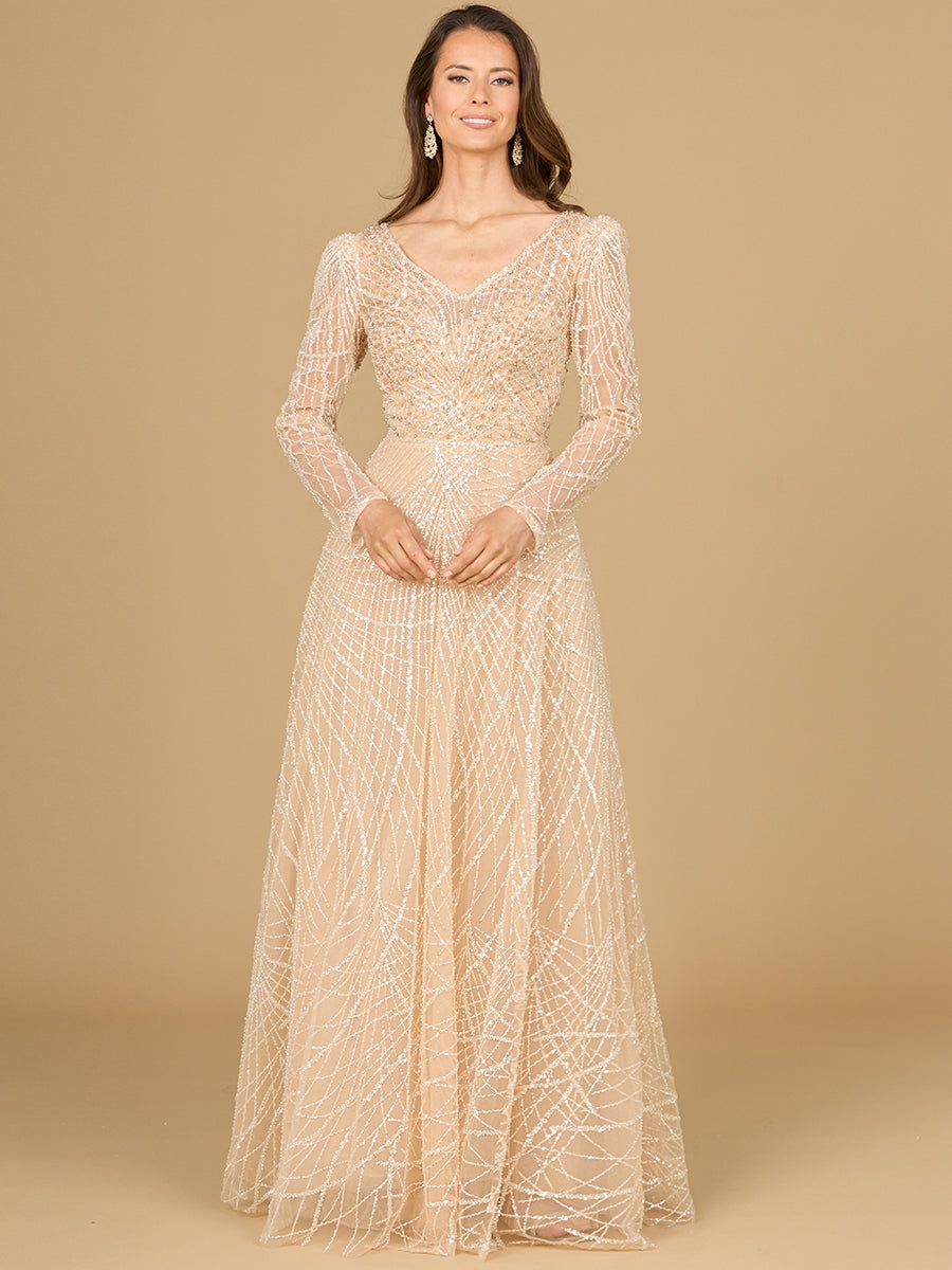 Mother of the Bride Dresses Long Beaded Mother of the Bride Formal Dress Champagne