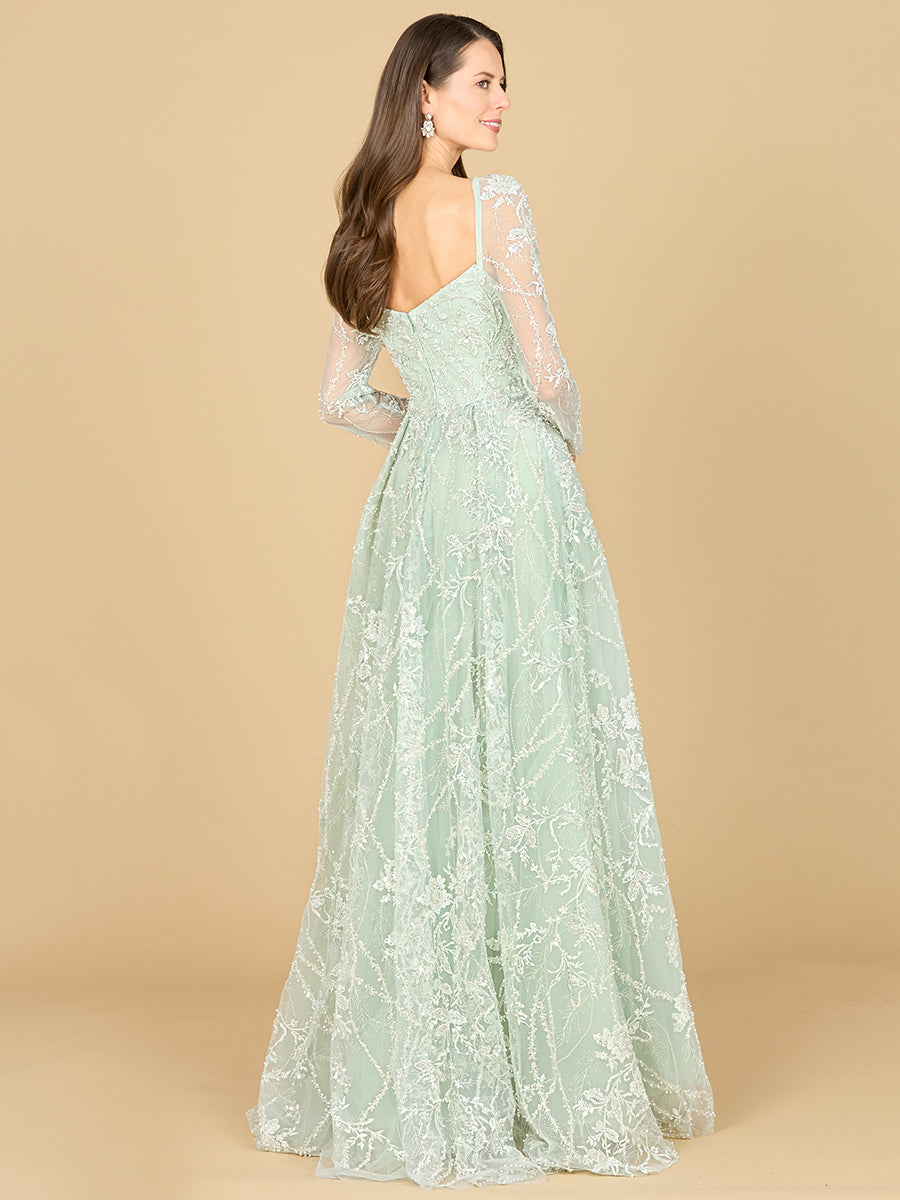 Mother of the Bride Dresses Long Mother of the Bride Beaded Lace Dress Dusty Sage