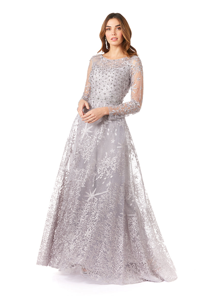 Formal Dresses Long Formal Lace Evening A Line Dress Stone