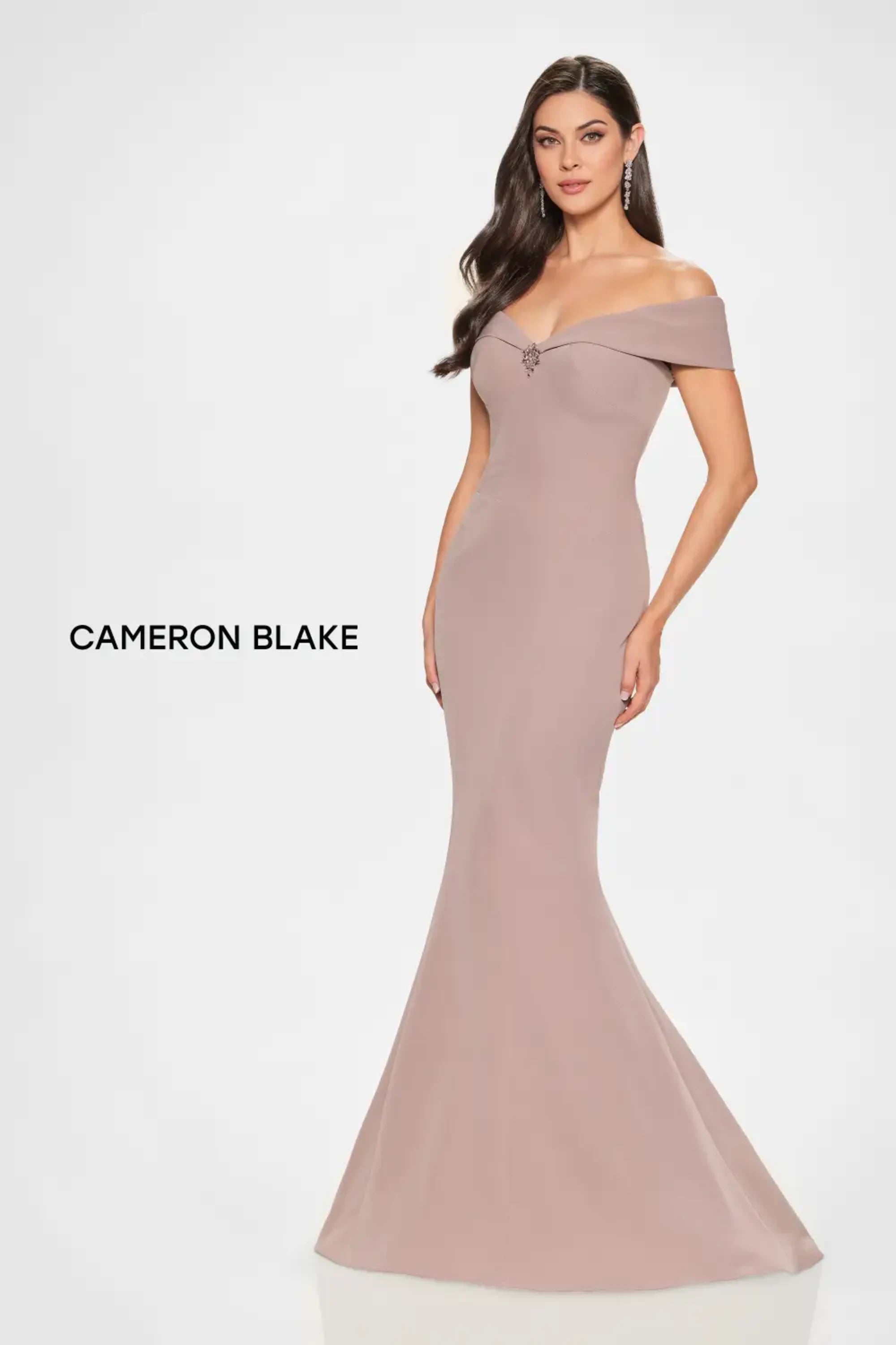 Formal Dresses Long Evening Formal Beaded Mermaid Dress Mink