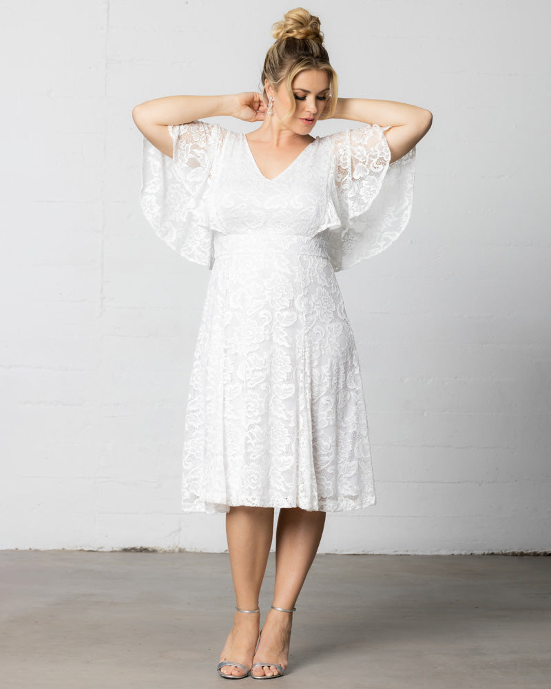 Wedding Dresses Short A Line Lace Bridal Wedding Dress Kiyonna 11230901 Pearl