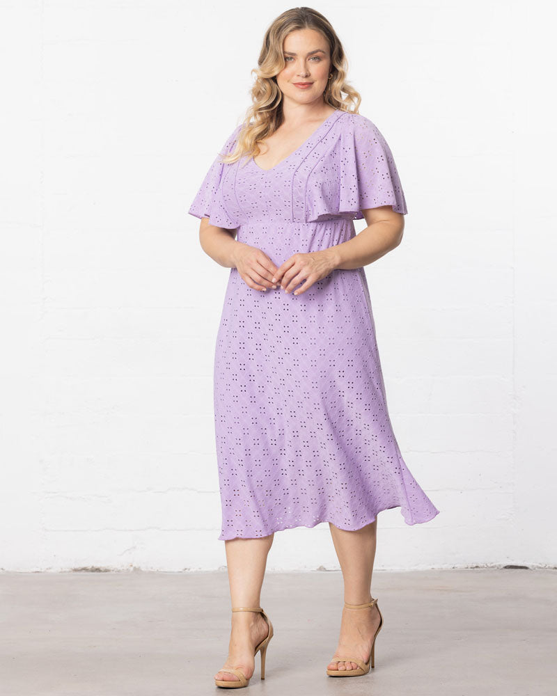 Plus Size Dresses Short Cocktail Plus Size Midi Evening Dress Kiyonna 11242109 Lilac