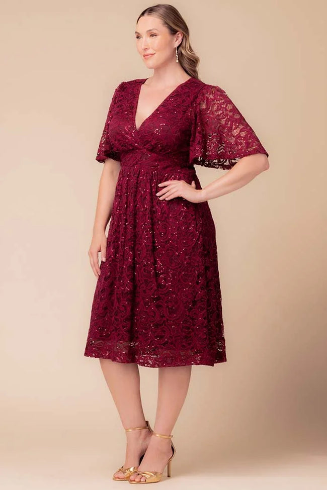 Plus Size Dresses A Line Plus Size Lace Short Cocktail Dress Pinot Noir