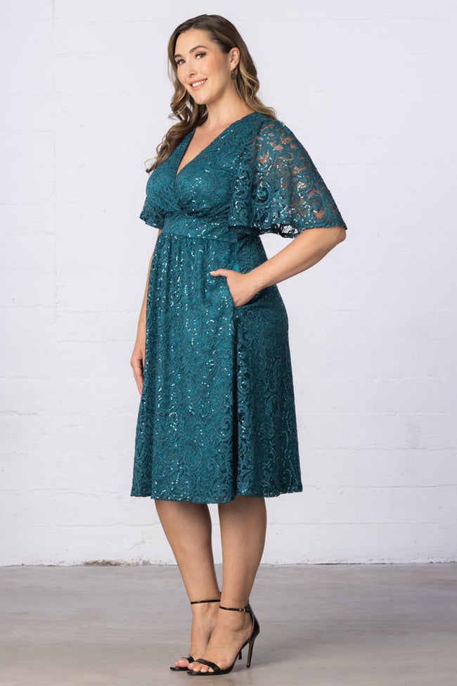 Plus Size Dresses A Line Plus Size Lace Short Cocktail Dress Teal Topaz