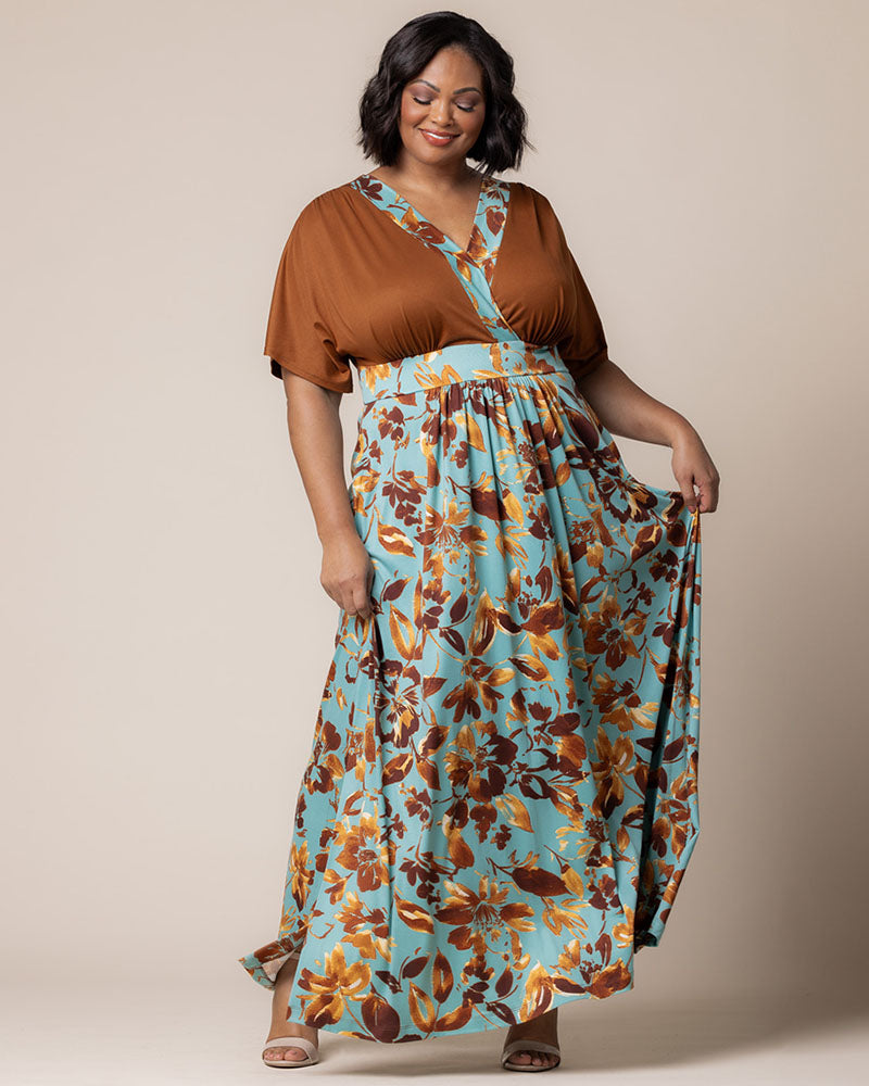 Plus Size Dresses Formal Cocktail Plus Size Tea Length Dress Kiyonna 13241308 Golden Oasis